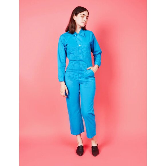 Big Bud Press Everyday Hawaiian Blue Jumpsuit Size Medium